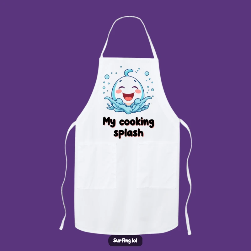 Funny Bubbly Icon Apron: Cook with Funny Laughter and Spray