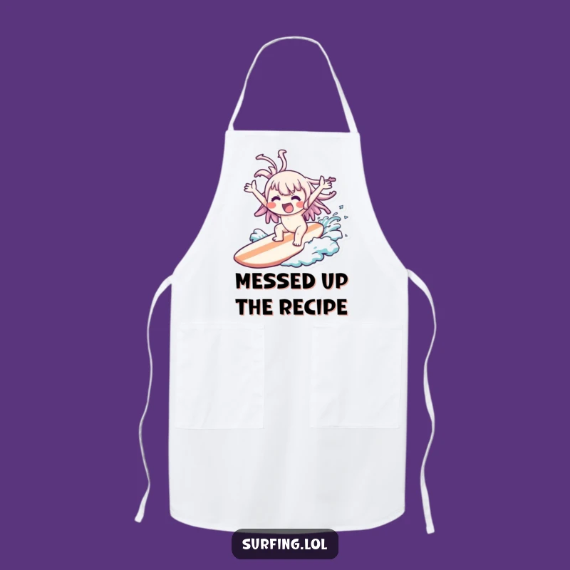 Funny Wipeout Kawaii Apron: Cook Up Laughs with Hilarious Kitchen Gear