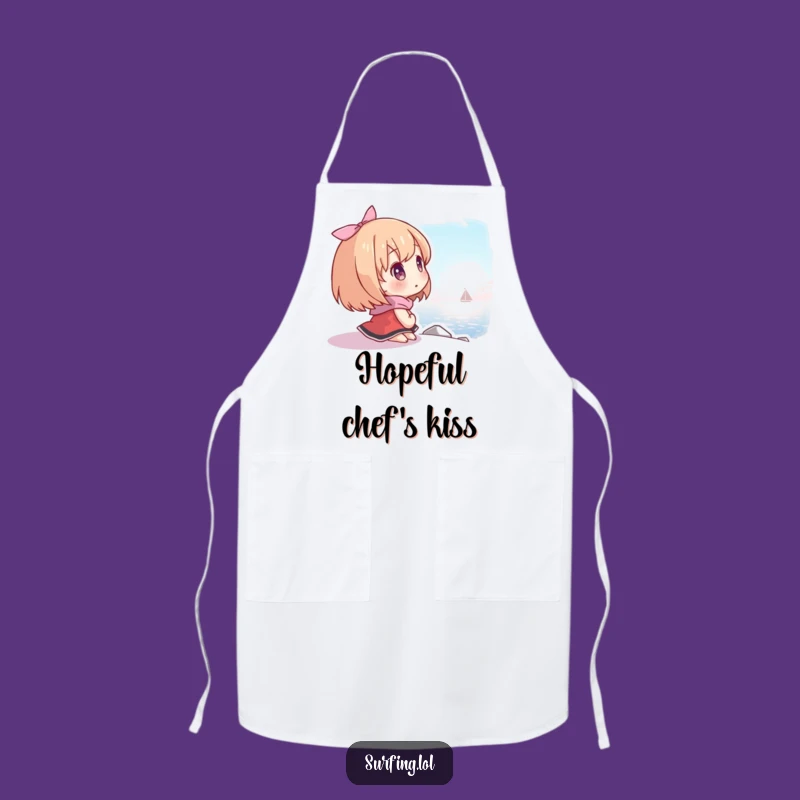 Funny Hopeful Shore Apron: Cook Up Big Dreams in the Kitchen