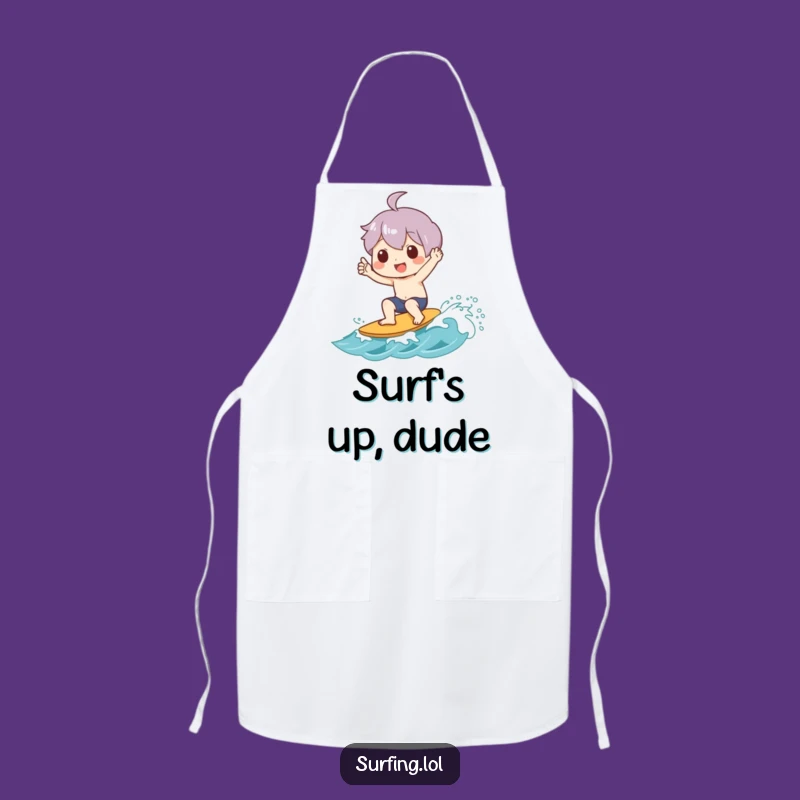 Funny Shaka Wave Apron: Kitchen Surfer Fun, a Practical Funny Gift