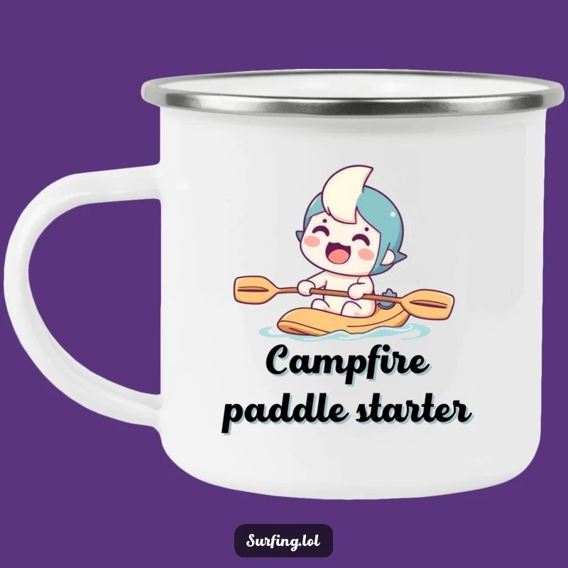 Funny Paddling Character Camping Mug: Your Hilarious Companion for Outdoor Adventures