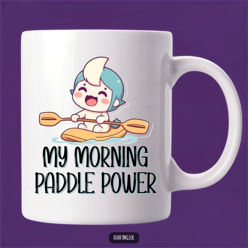 Funny Paddling Character Mug: A Hilarious Determined Traveler Perfect for Any Adventure Lover Gift