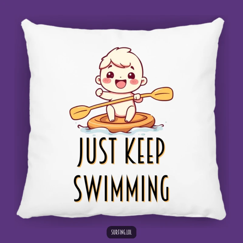 Funny Adorable Paddler Pillow: Cozy Comfort, Hilarious Funny Gift Idea!