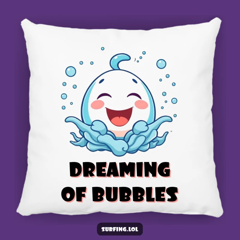 Funny Bubbly Icon Pillow: Snuggle with Funny Laughter
