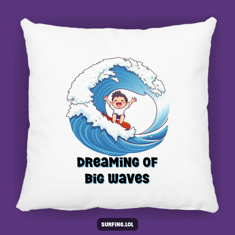 Funny Wave Rider Pillow: Add Exhilarating Comfort and Hilarious Style to Your Home!