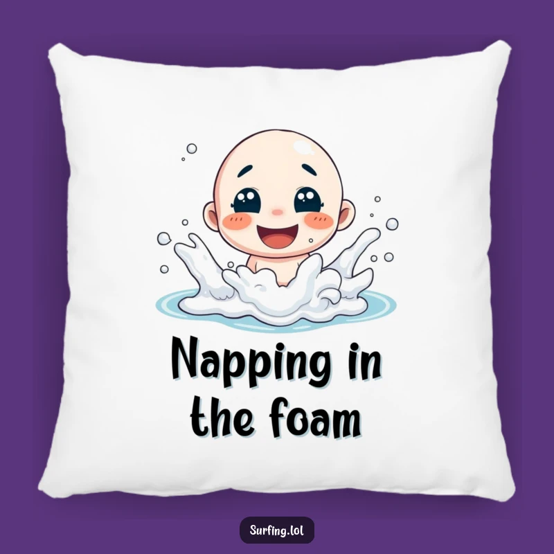 Funny Splash Pillow: Cozy Cushion of Joyful Ocean Fun