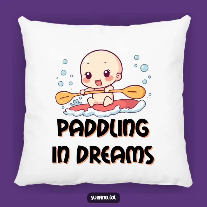 Funny Paddling Pillow: Furious Effort, Excited Bubbles Gift