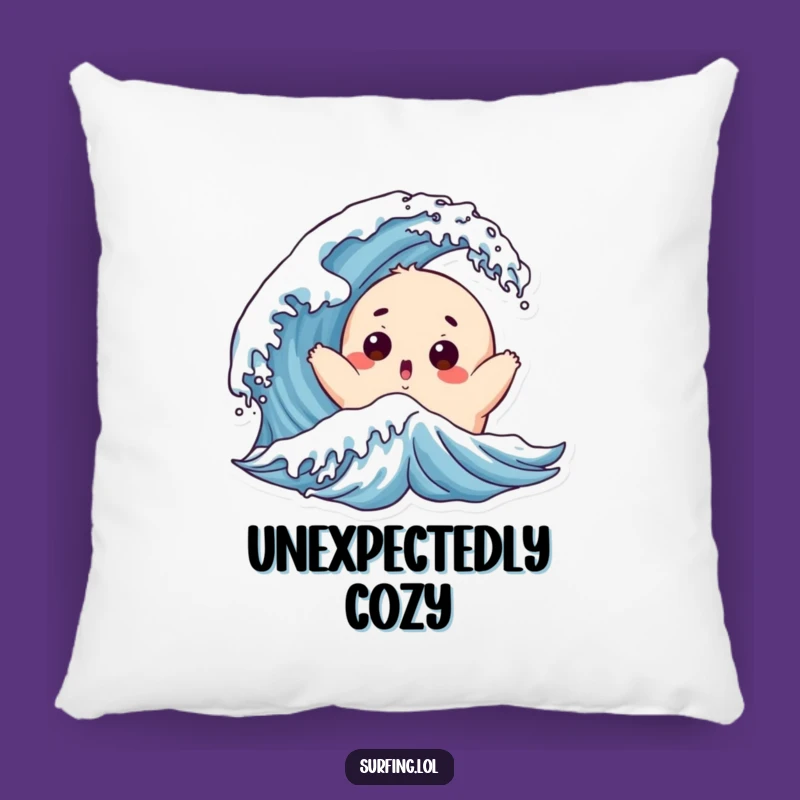 Funny Chubby Surfer Pillow: Add Comfy Chaos and Hilarious Style to Your Home!