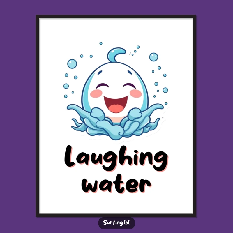 Funny Bubbly Icon Digital Art: Instant Funny Decor of Laughter