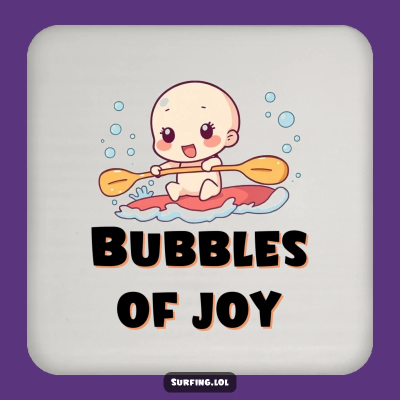 Funny Paddling Coaster: Furious Effort, Excited Bubbles Gift