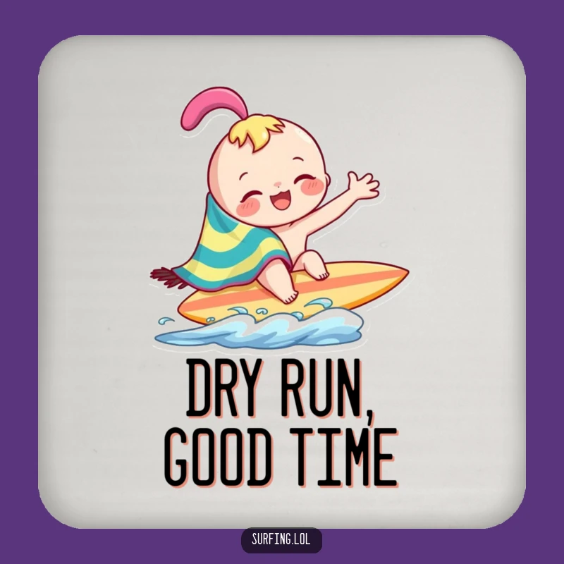 Funny Surf Towel Character Coasters: Joyful Wiping Art, Protect Surfaces, Perfect Funny Gift