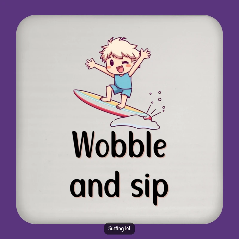 Funny Wobble Surf Coaster: Protect with Humorous Mishaps