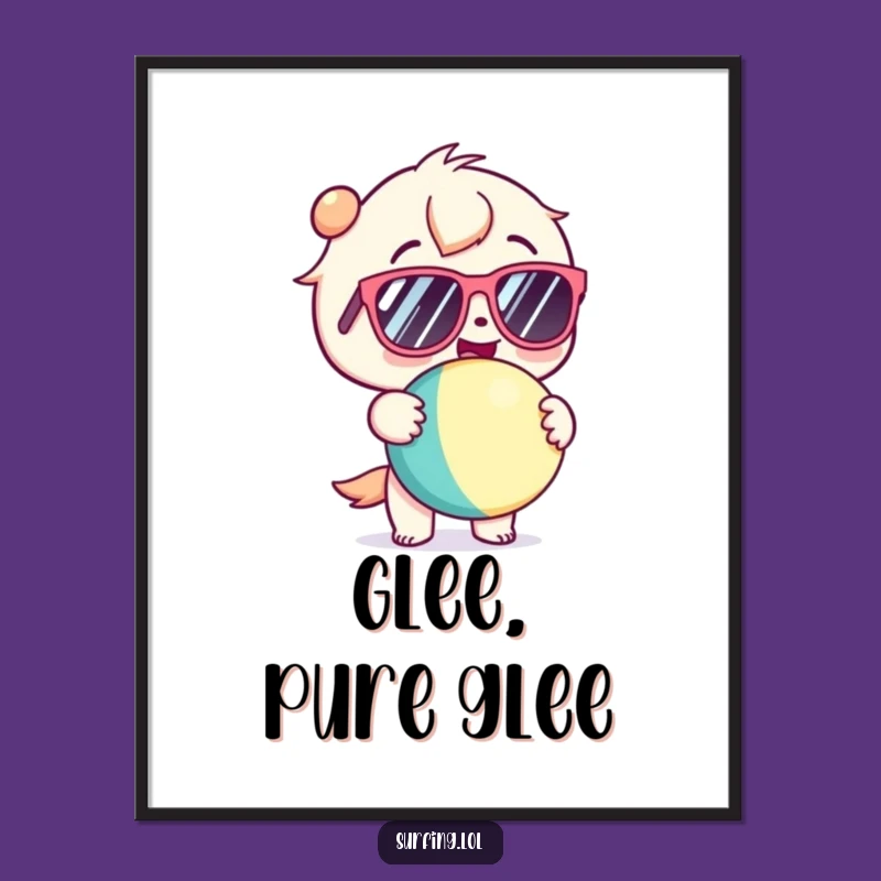 Funny Kawaii Summer Vibes Poster - Glee Character Art Gift