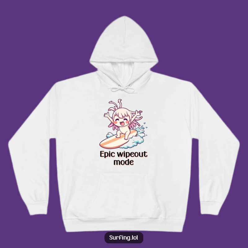 Funny Wipeout Kawaii Hoodie: Stay Cozy and Comical After the Fall Gift