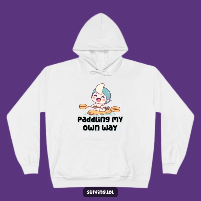 Funny Paddling Character Hoodie: Stay Cozy and Laugh with This Hilarious Adventure Pullover