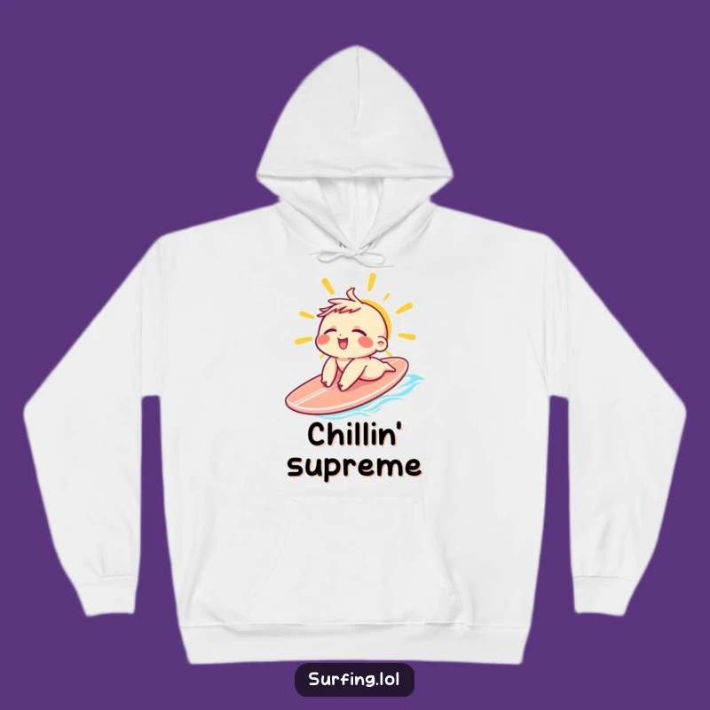 Funny Sunbathing Character Hoodie: Cozy Comfort for Ultimate Relaxation Gift