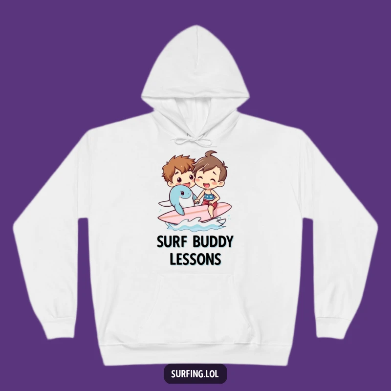 Funny Surf Lesson Hoodie: Sea Creature Teaching Sweatshirt Gift