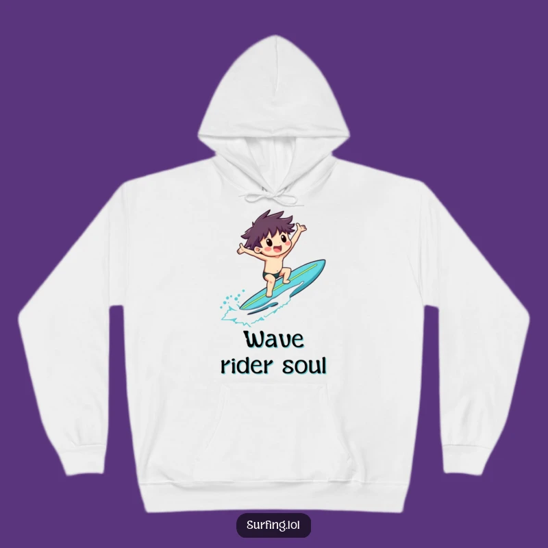 Funny Surfer Ride Hoodie, Cozy Celebration Sweatshirt, Ideal Gift