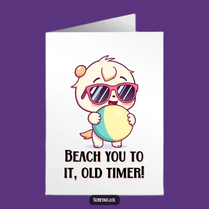Free Printable Birthday Card: Glee Kawaii Surfer - Fun Downloadable Gift