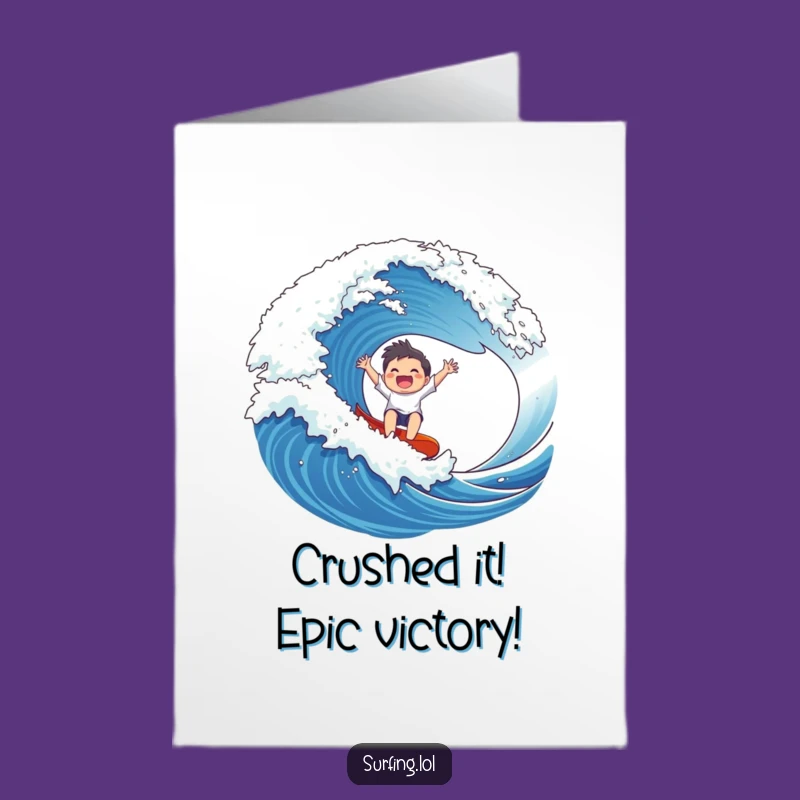 Free Printable Congrats Card: Wave Rider, You Conquered It!