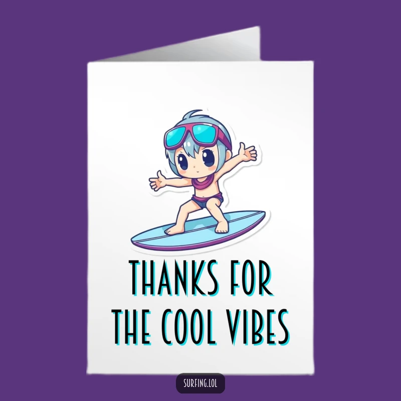 Free Printable Thank You Card: Cool Pose Gratitude, Downloadable Gift