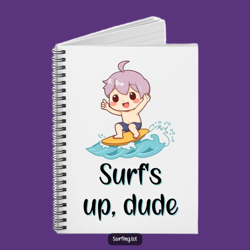Funny Shaka Wave Notebook: Surf Journal, a Creative Funny Gift
