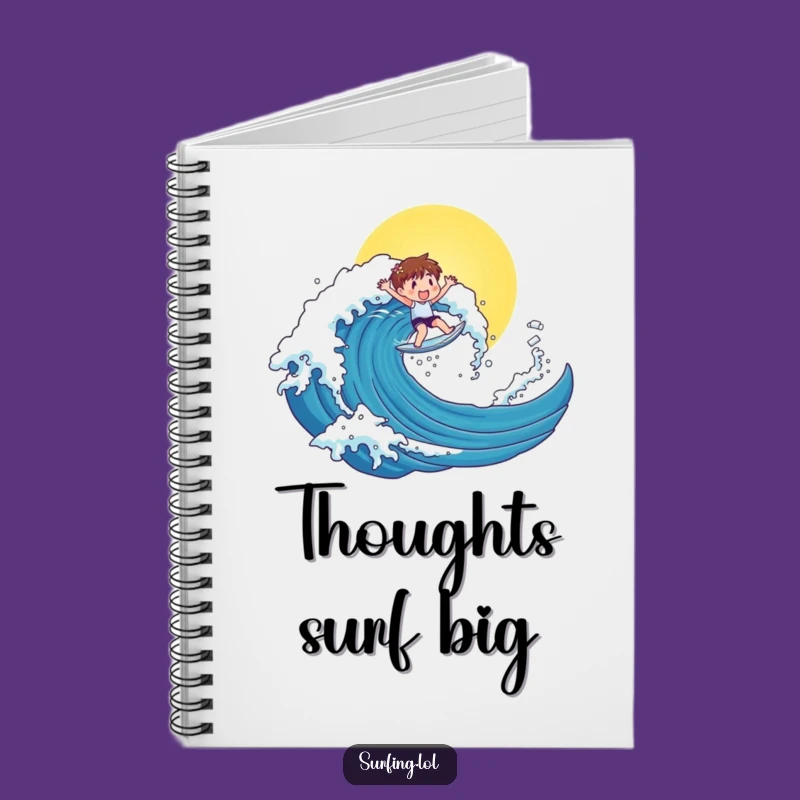 Funny Surfer Character Notebook: Jot Down Sunny, Funny Ideas