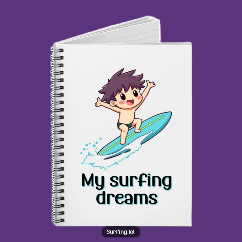 Funny Surfer Journal, Exultant Beach Diary, Humorous Gift for Writers