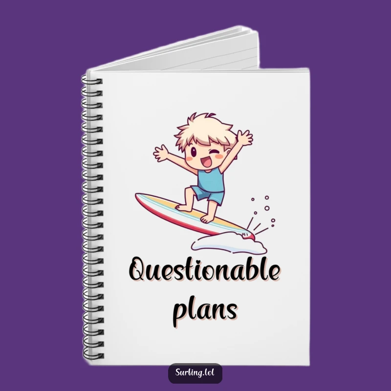 Funny Wobble Surf Notebook: Capture Your Hilarious Ideas