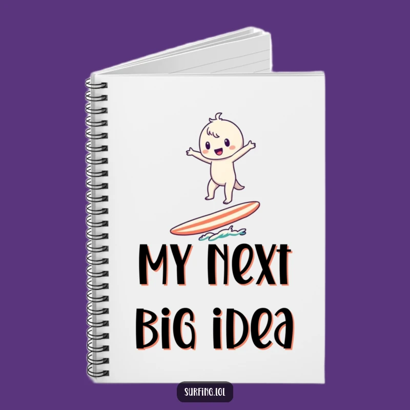 Funny Surfer Character Notebook: Jot Down Your Thoughts with This Balanced and Hilarious Journal!