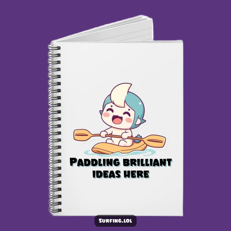Funny Paddling Character Notebook: Jot Down Ideas with a Smile on This Hilarious Journal
