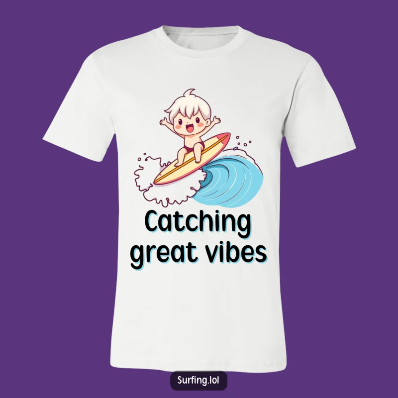 Funny Beach Life T-Shirt: Cute Surfer Character, Cool Funny Gift