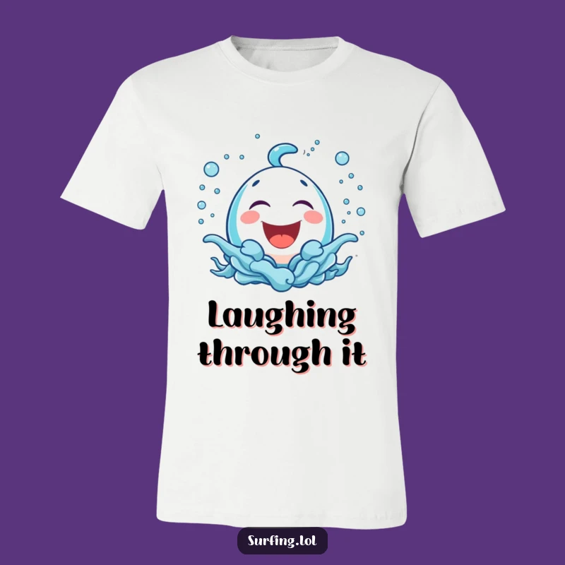 Funny Bubbly Icon Laughing T-Shirt: Embrace Playful Fun