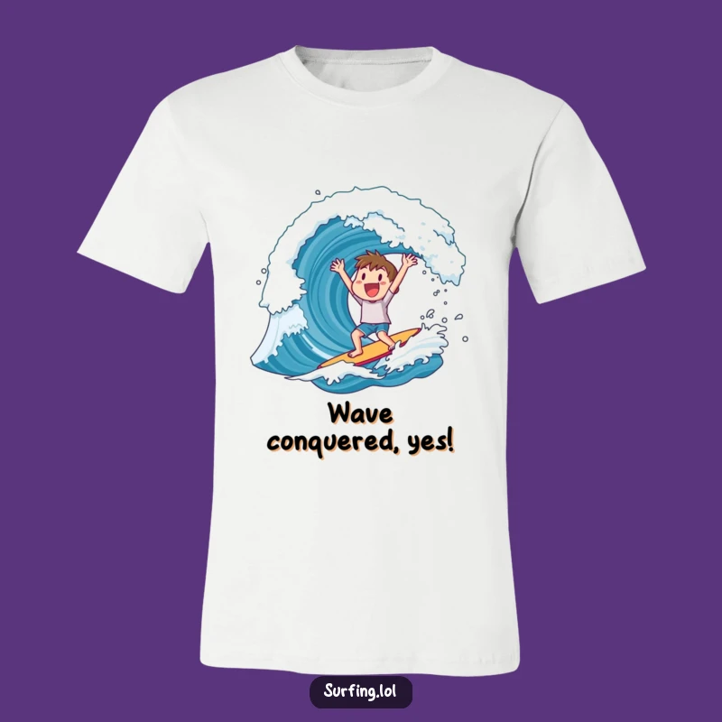 Funny Surfer T-Shirt: Huge Wave Rider, Epic Win, Cool Beach Gift