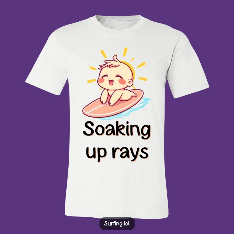 Funny Sunbathing Character T-Shirt: Wear Your Relaxation Gift for Beach Lovers