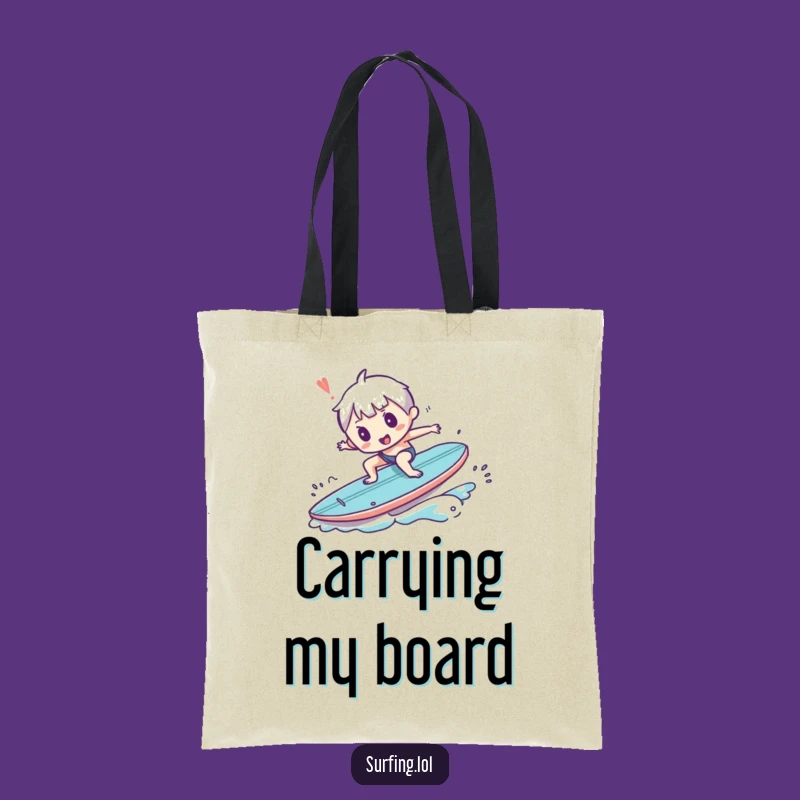 Funny Surfer Tripping Tote Bag - Hilarious Beach Companion Gift