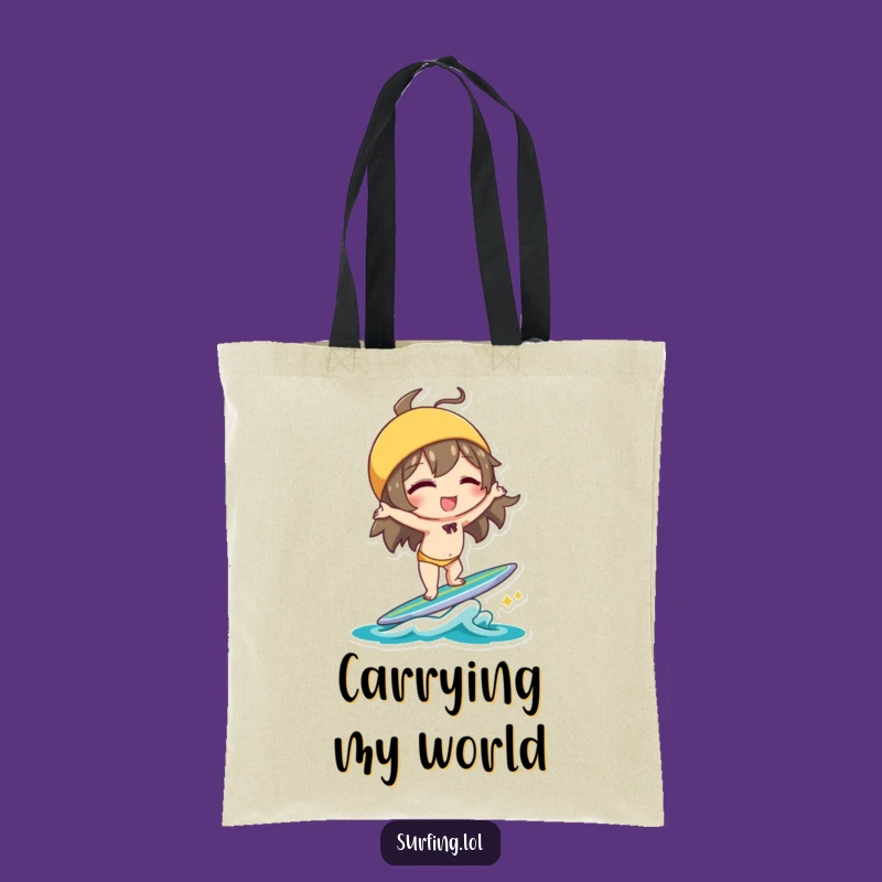 Funny Handstand Character Tote Bag: Carry Your Balance and Smiles Gift