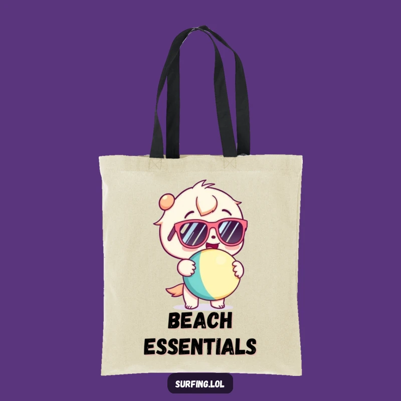 Funny Kawaii Beach Day Tote Bag - Glee Sunglasses Carrier Gift