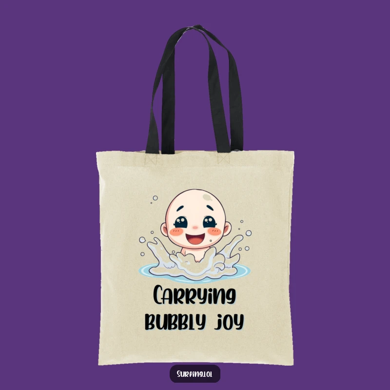 Funny Splash Tote Bag: Carry Your Joy with Humorous Beach Style