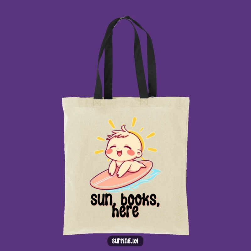 Funny Sunbathing Character Tote Bag: Carry Your Chill Vibes Anywhere Gift